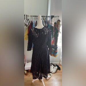 Purple lace dress by Miusol